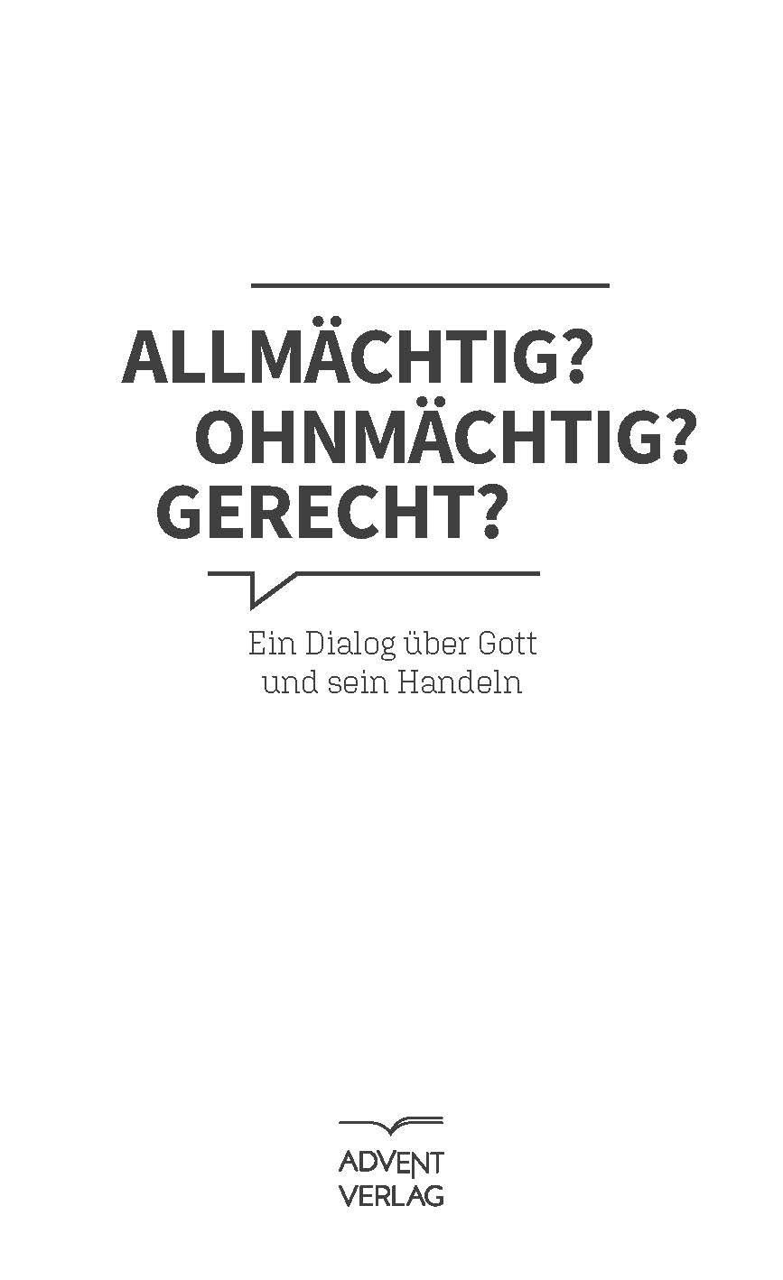 Advent-Verlag GmbH-Allmächtig? Ohnmächtig? Gerecht?_2120015_