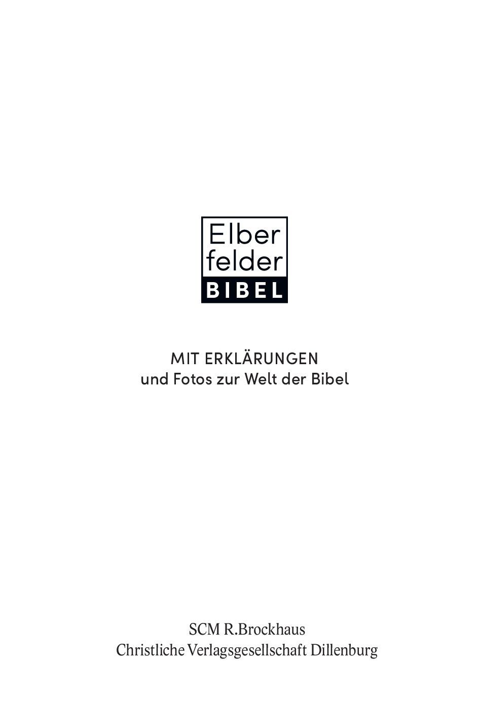 SCM Brockhaus-Bibel, Elberfelder, Brockhaus, Studienbibel mit Erklärungen und Fotos_2942766_