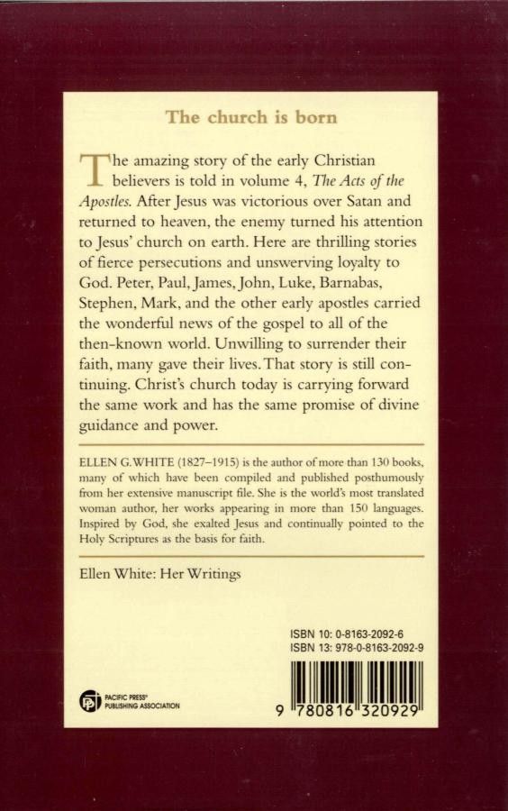 Pacific Press Publishing Association-Gute Nachricht für alle, Softcover, Englisch (The Acts of the Apostles)_2540536_2 Pacific Press Publishing Association-Gute Nachricht für alle, Softcover, Englisch (The Acts of the Apostles)_2540536_