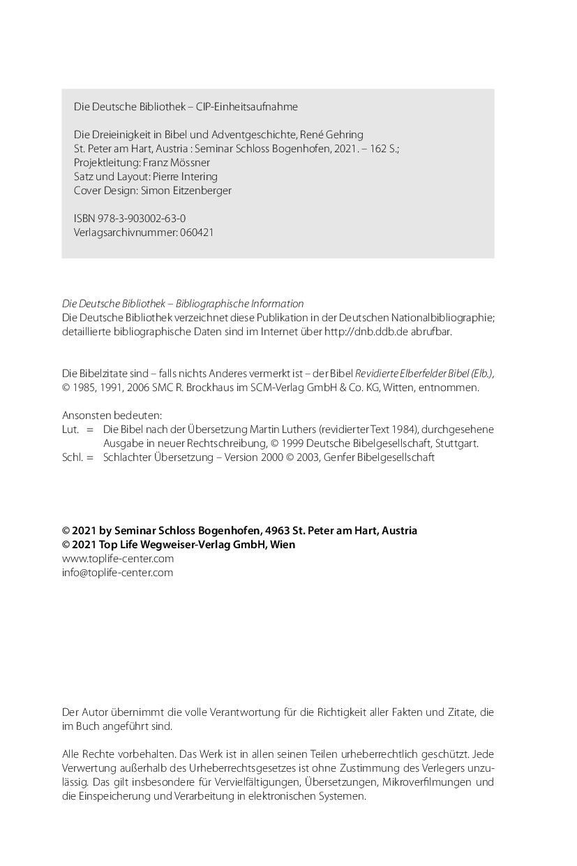 ABC Medien GmbH-Die Dreieinigkeit in Bibel und Adventgeschichte_2432015_