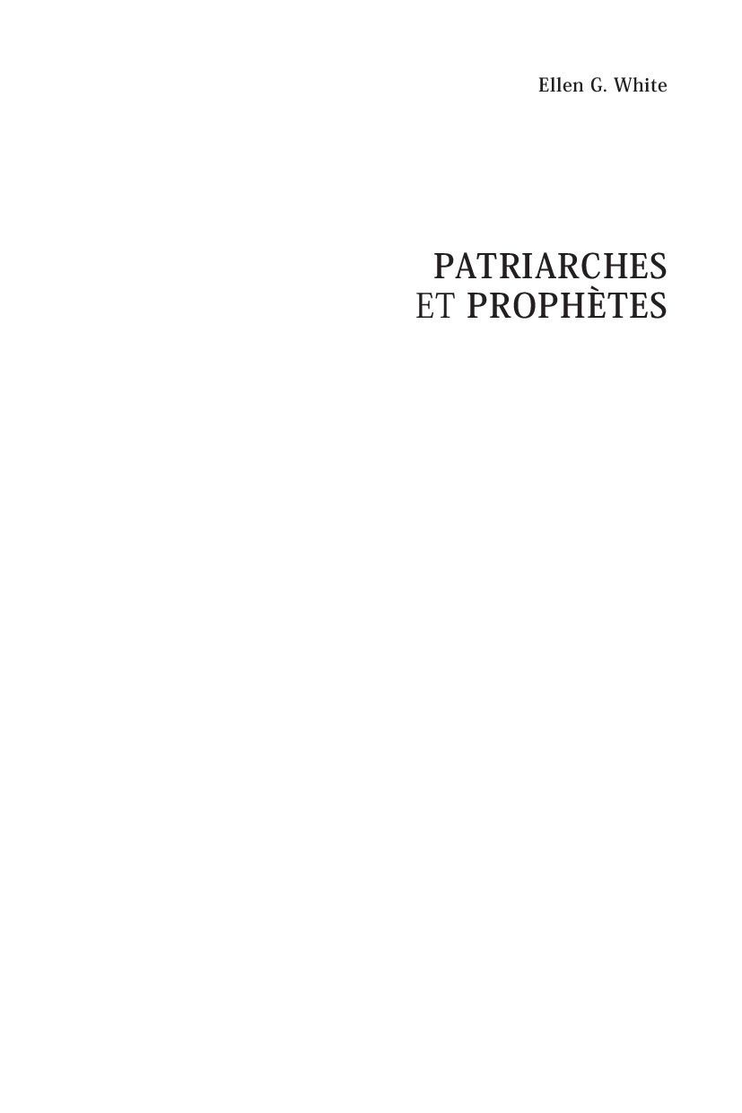 Advent-Verlag Schweiz-Wie alles begann, Missionsausg., Französisch AVS (Patriarches et prophètes)_2513025_