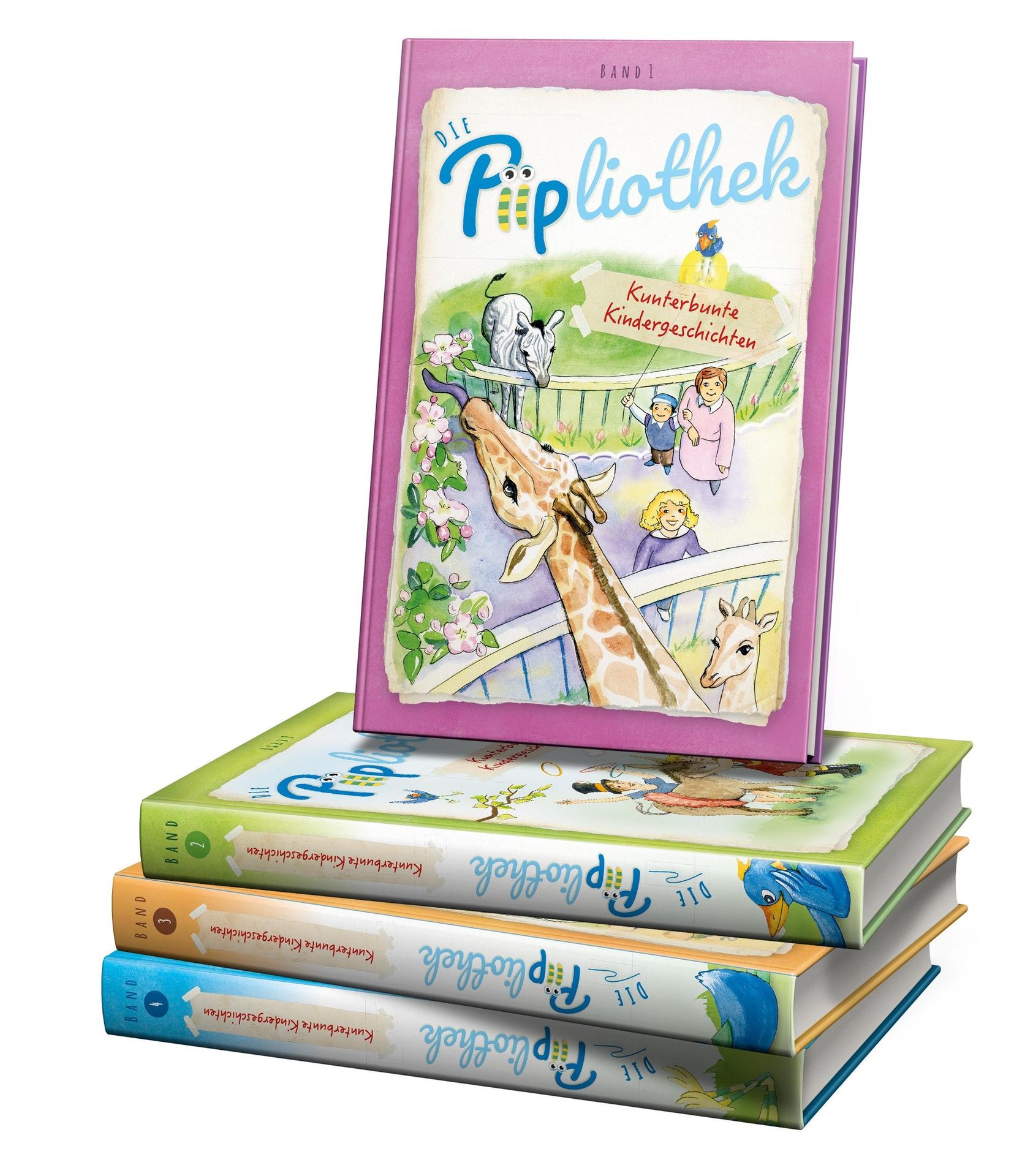 Advent-Verlag Schweiz-Serie: Die Piipliothek, Bände 1-4, Malheft_2211245_