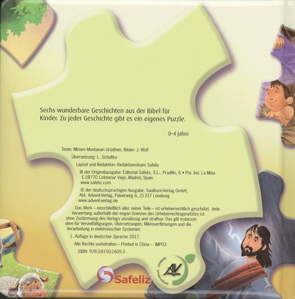 Editorial Safeliz S.L.-Puzzle Bibel - Geschichten aus dem Neuen Testament_2421039_