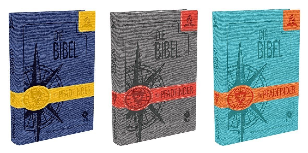 Advent-Verlag GmbH-Bibel, Neues Leben, Pfadfinder, Taschen, grau-rot_2921800_
