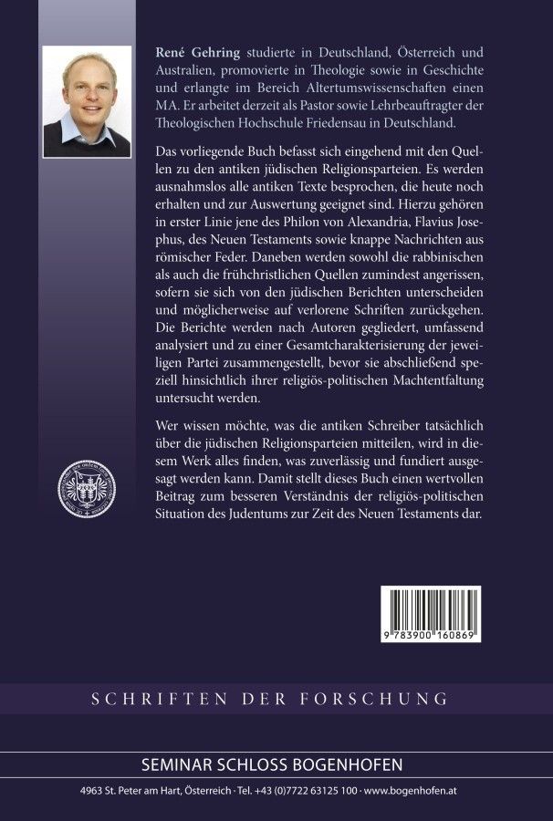 Seminar Schloss Bogenhofen-Die antiken jüdischen Religionsparteien_2430085_